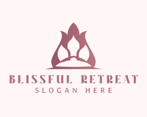 Pamper - Wellness Lotus Massage logo design