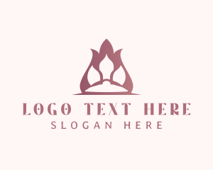 Massage - Lotus Flower Massage logo design