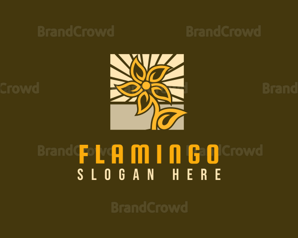 Sun Flower Decor Logo