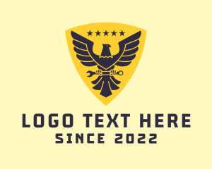 Eagle - Shield Eagle Wrench logo design