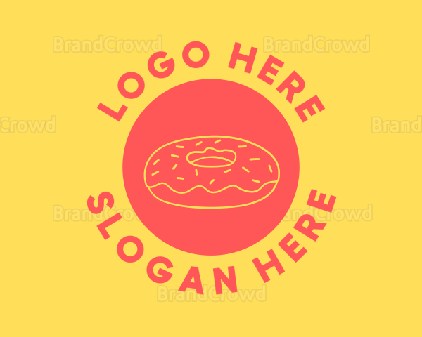 Doughnut Donut Circle Logo