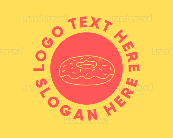 Doughnut Donut Circle Logo