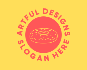 Doughnut Donut Baking logo design