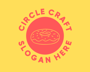 Doughnut Donut Circle logo design