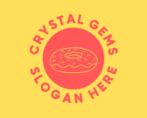 Doughnut Donut Baking logo design