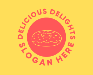 Doughnut Donut Baking logo design