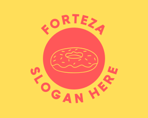 Doughnut Donut Baking logo design