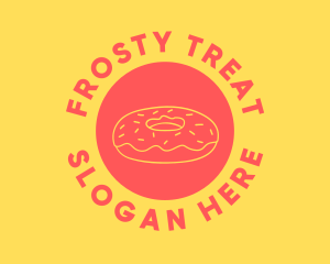 Doughnut Donut Baking logo design