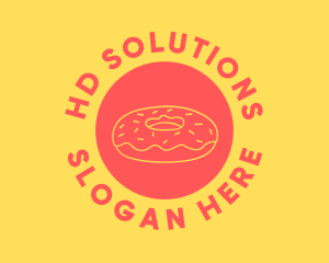 Doughnut Donut Baking logo design