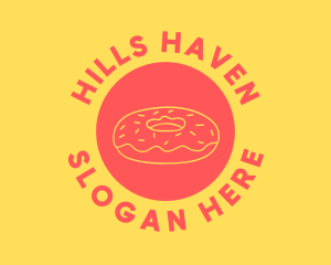 Doughnut Donut Baking logo design