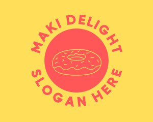 Doughnut Donut Baking logo design