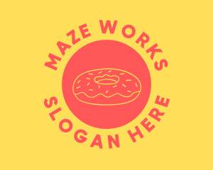 Doughnut Donut Baking logo design