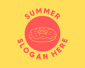 Doughnut Donut Baking logo design