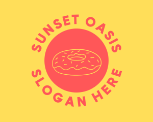 Doughnut Donut Baking logo design