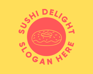 Doughnut Donut Baking logo design