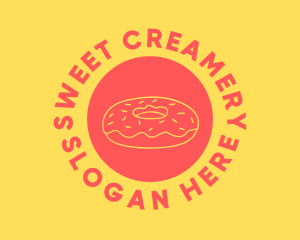 Doughnut Donut Baking logo design