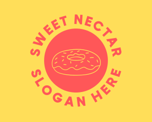 Doughnut Donut Baking logo design