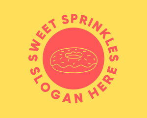 Sprinkles - Doughnut Donut Circle logo design