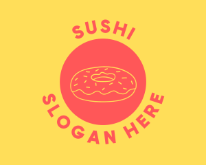 Doughnut Donut Baking logo design