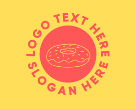 Circle - Doughnut Donut Circle logo design