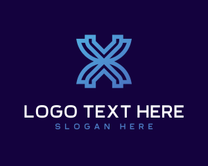 Symmetrical - Generic Industrial Letter X logo design