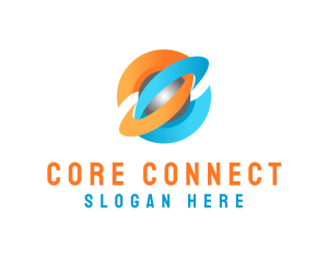 3d Solar Core logo design