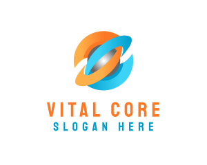 Core - 3d Solar Core logo design