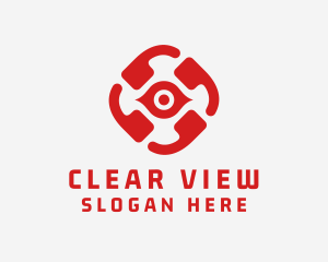 Vision - Eye Vision Lens logo design