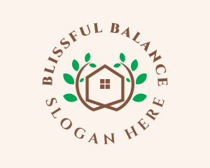 House Tree Branch  logo design