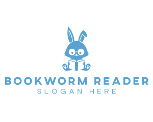 Reader - Reading Bunny Book logo design