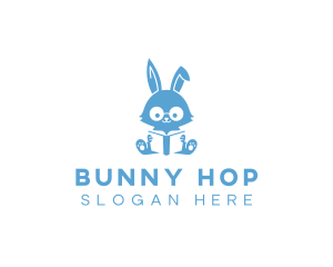 Reading Bunny Book logo design