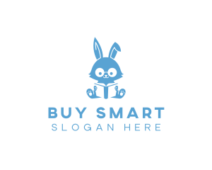 Reading Bunny Book logo design