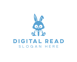 Reading Bunny Book logo design