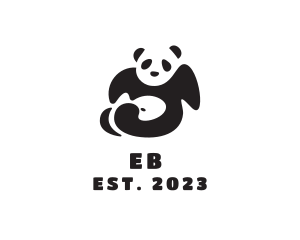 Zoo - Lazy Panda Bear logo design