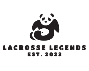 Lazy Panda Bear logo design