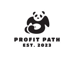 Lazy Panda Bear logo design
