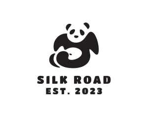 Asia - Lazy Panda Bear logo design