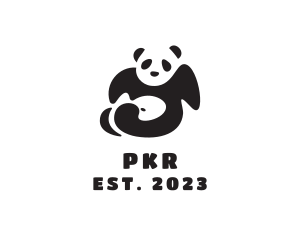 Lazy Panda Bear logo design