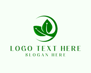 Farm - Biotech Leaf Farming logo design