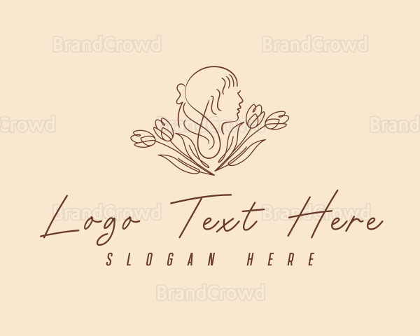 Floral  Hair Salon Logo