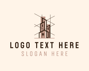 Engineering - Building Architecture Draftsman logo design