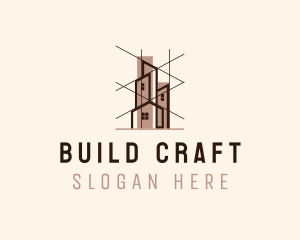 Building Architecture Draftsman logo design