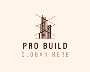 Building Architecture Draftsman logo design