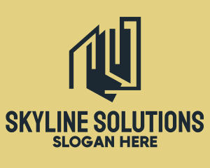 Skyline - City Skyline Contractor logo design