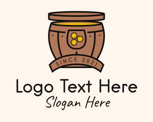 Scoby - Fermented Honey Barrel logo design
