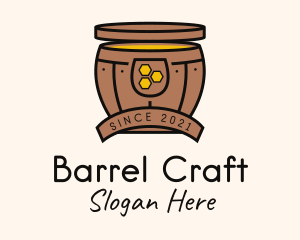 Barrel - Fermented Honey Barrel logo design