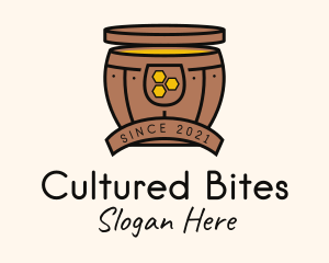 Fermented - Fermented Honey Barrel logo design