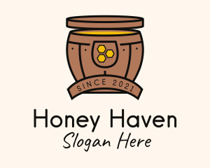 Fermented Honey Barrel logo design