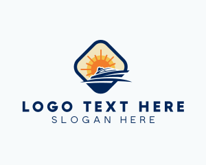 Tourist - Sun Yacht Travel logo design
