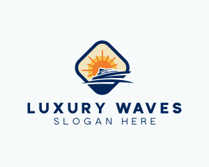 Yacht - Sun Yacht Travel logo design